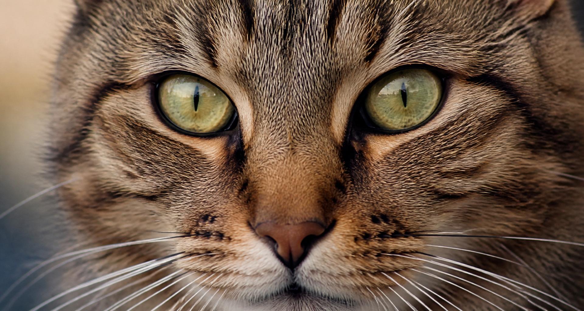 Gros plan sur le regard d'un chat